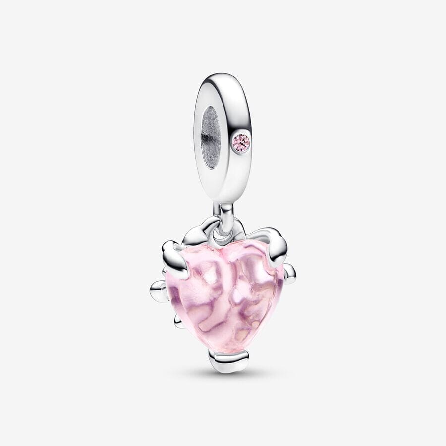 Pink Family Tree & Heart Dangle - Ana Joalheiros