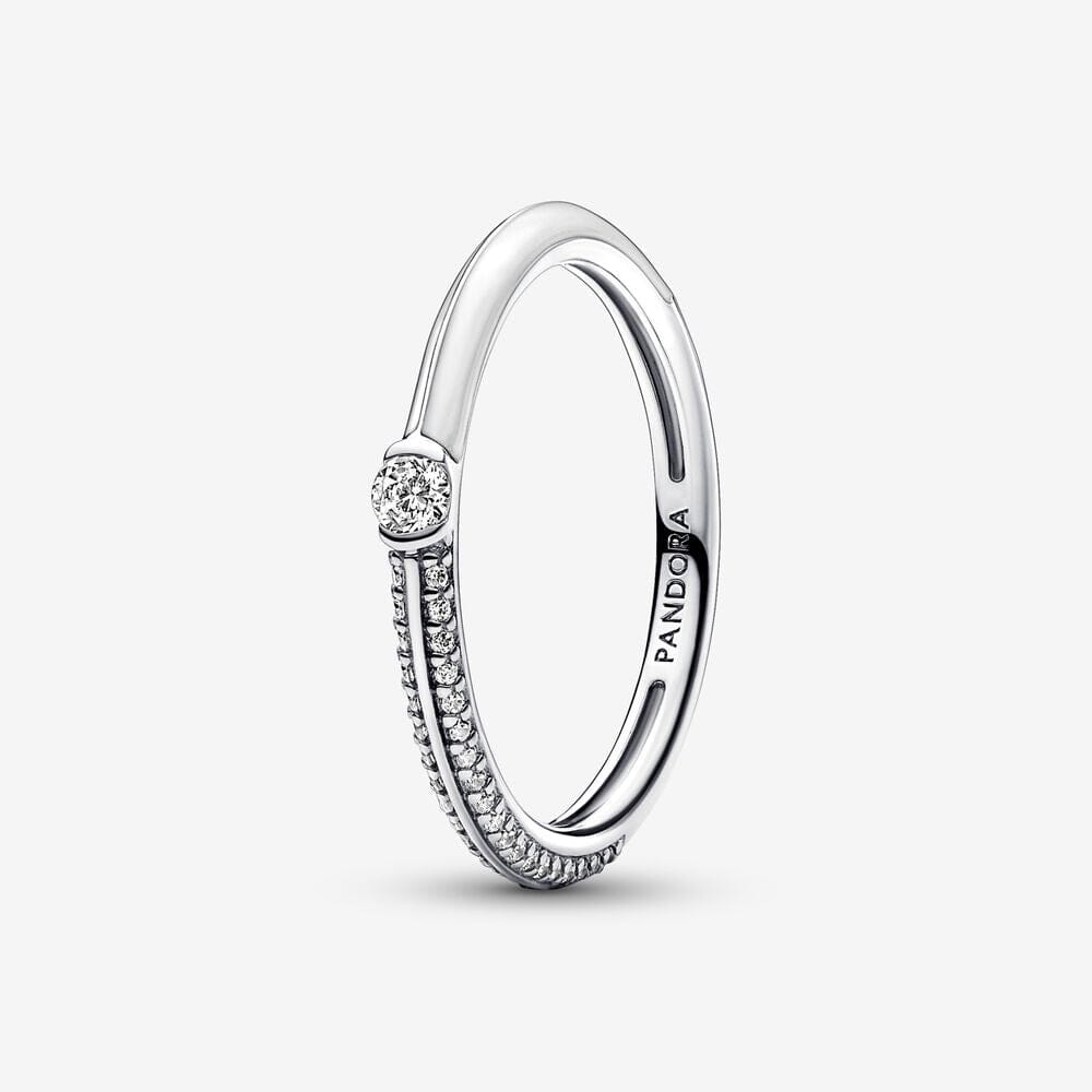 Sterling silver ring with white enamel - Ana Joalheiros