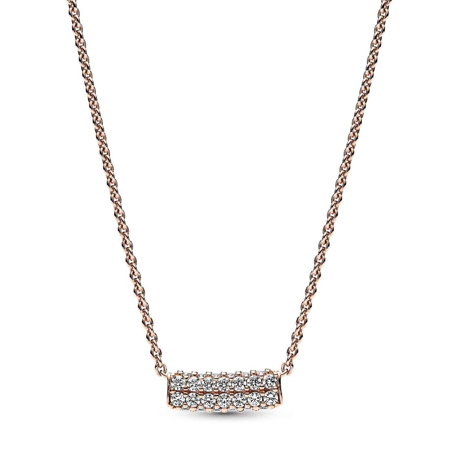 Timeless Pavé Double-row Bar Collier - Ana Joalheiros