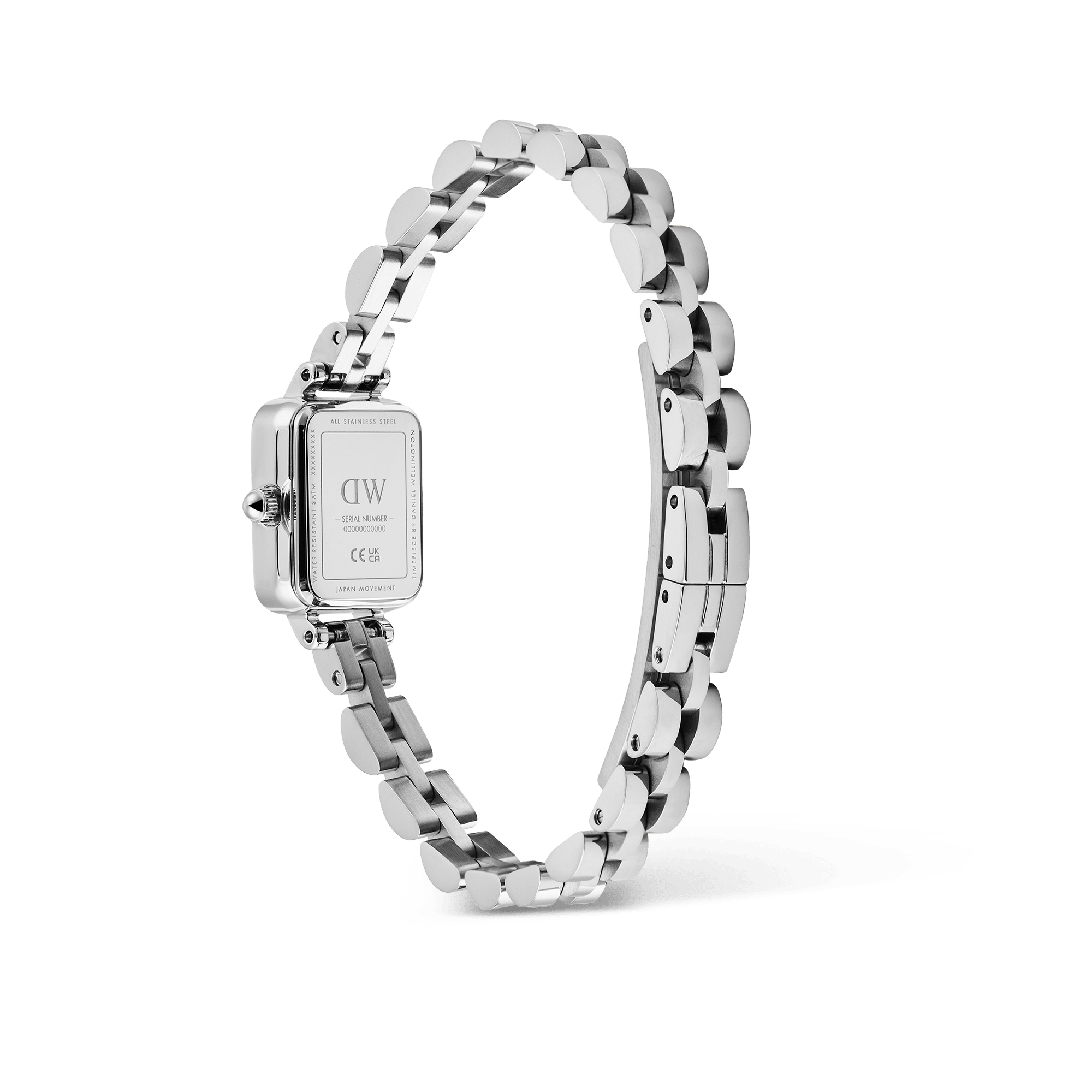 Relógio Daniel Wellington Mini Arch 3-link Arctic Sunray Silver