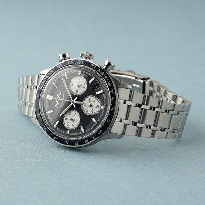 Relógio Seiko Neo Sports Cronógrafo Aço Azul e Branco