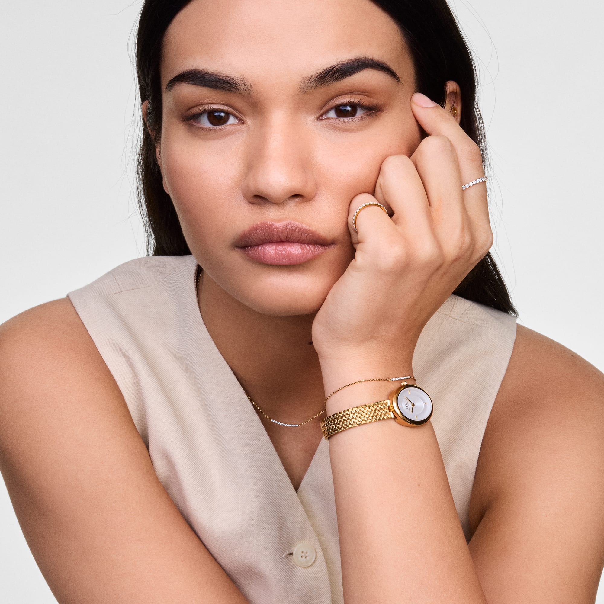 Relógio Daniel Wellington Juliette Braided Mesh White Sunrad